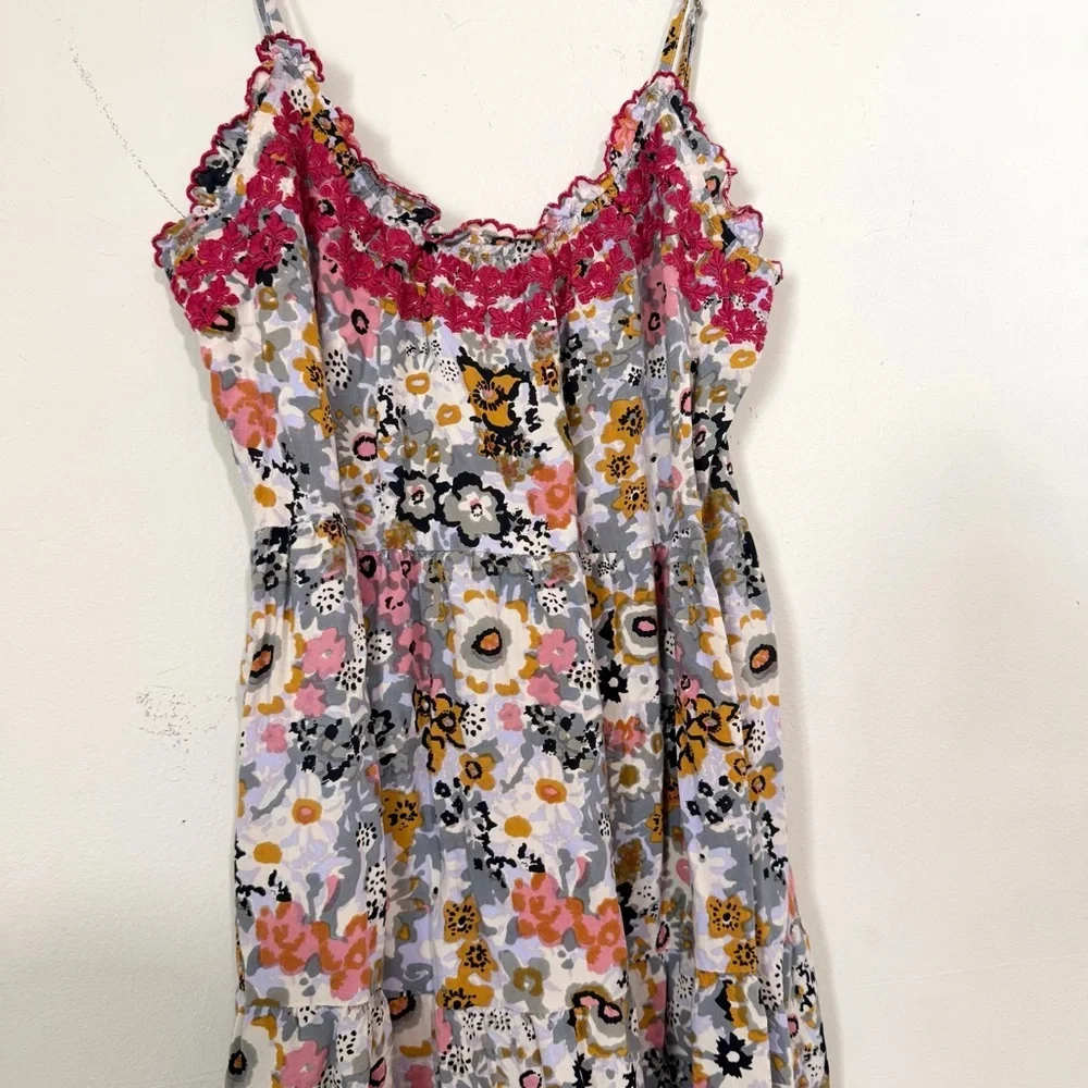Natural Life Avery Boho Floral Midi Dress SIZE SMALL - Picture 3 of 7